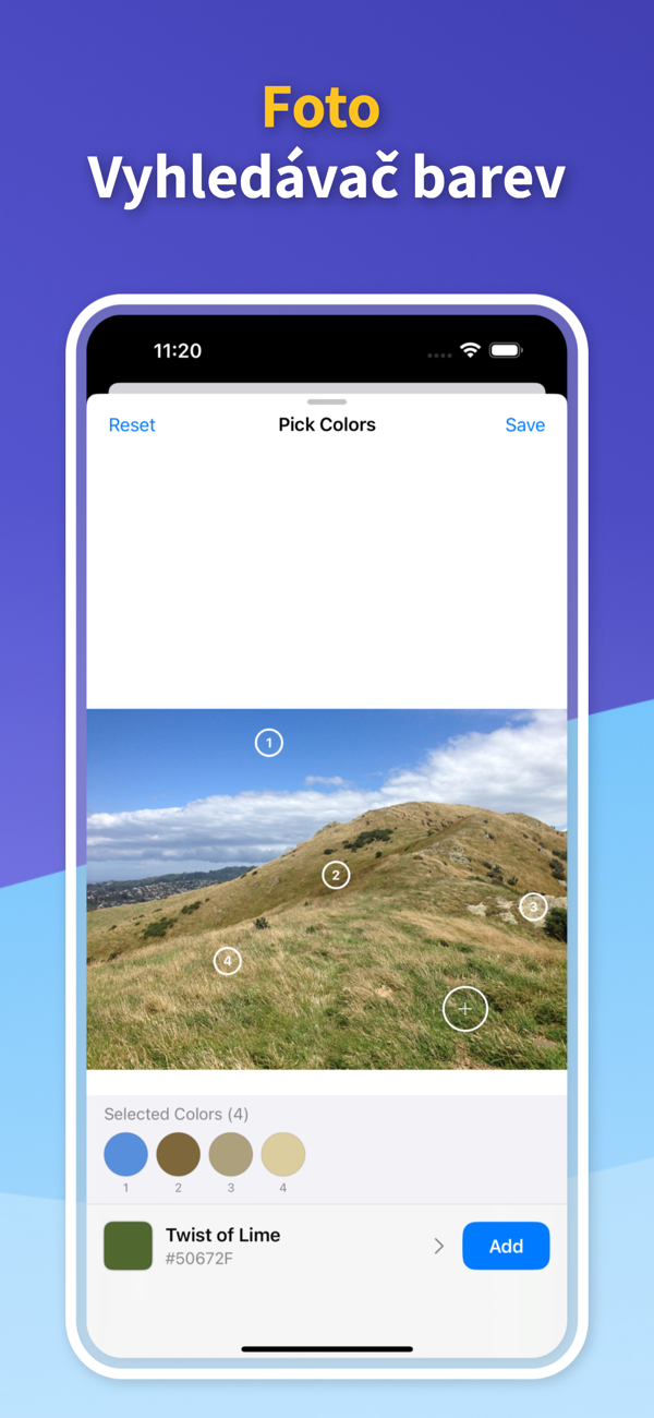 Color Identifier App - Saved Color Palettes