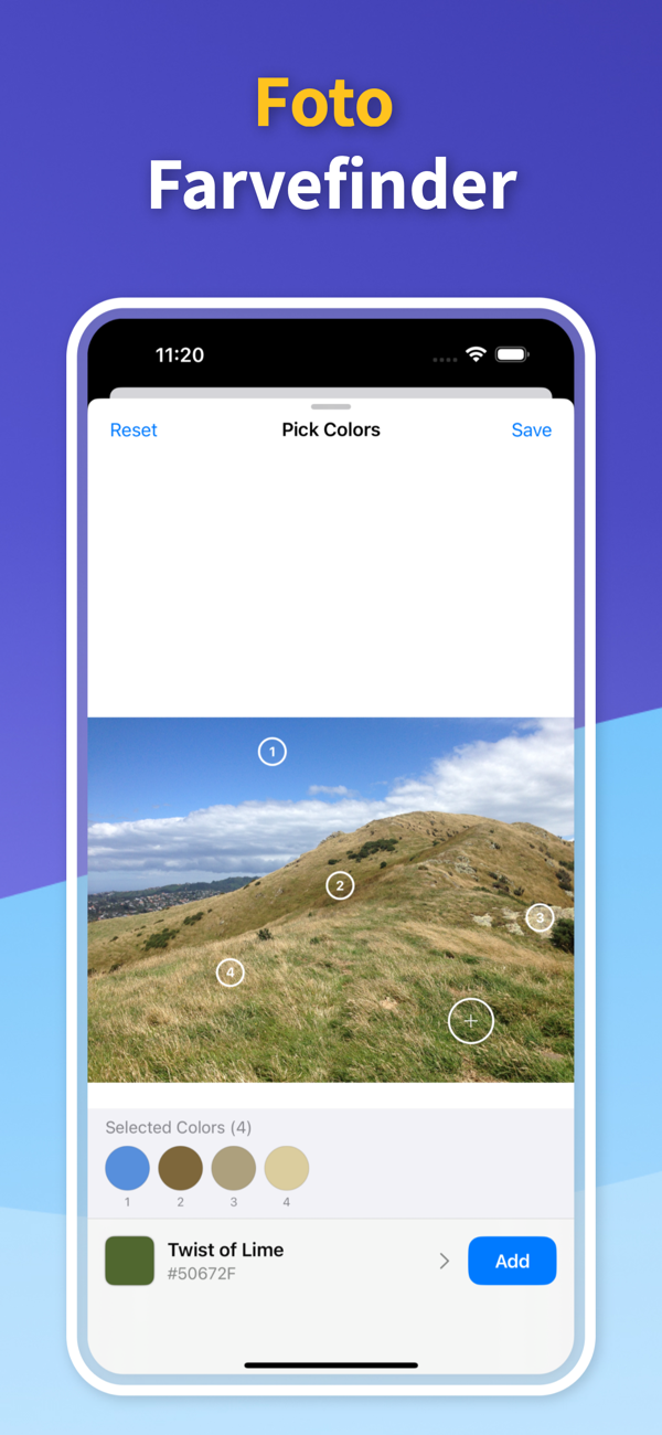 Color Identifier App - Saved Color Palettes