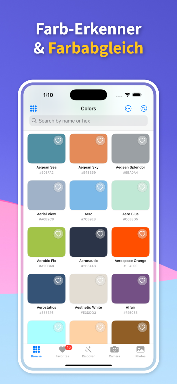Color Identifier & Paint Match App - Home Screen Interface