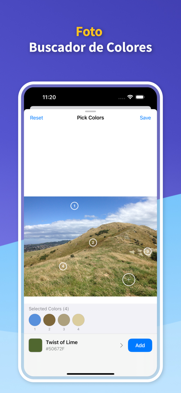Color Identifier App - Saved Color Palettes