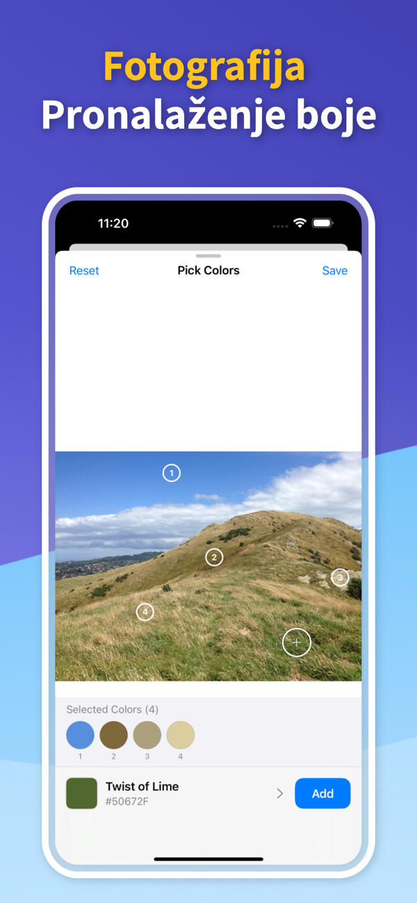 Color Identifier App - Saved Color Palettes
