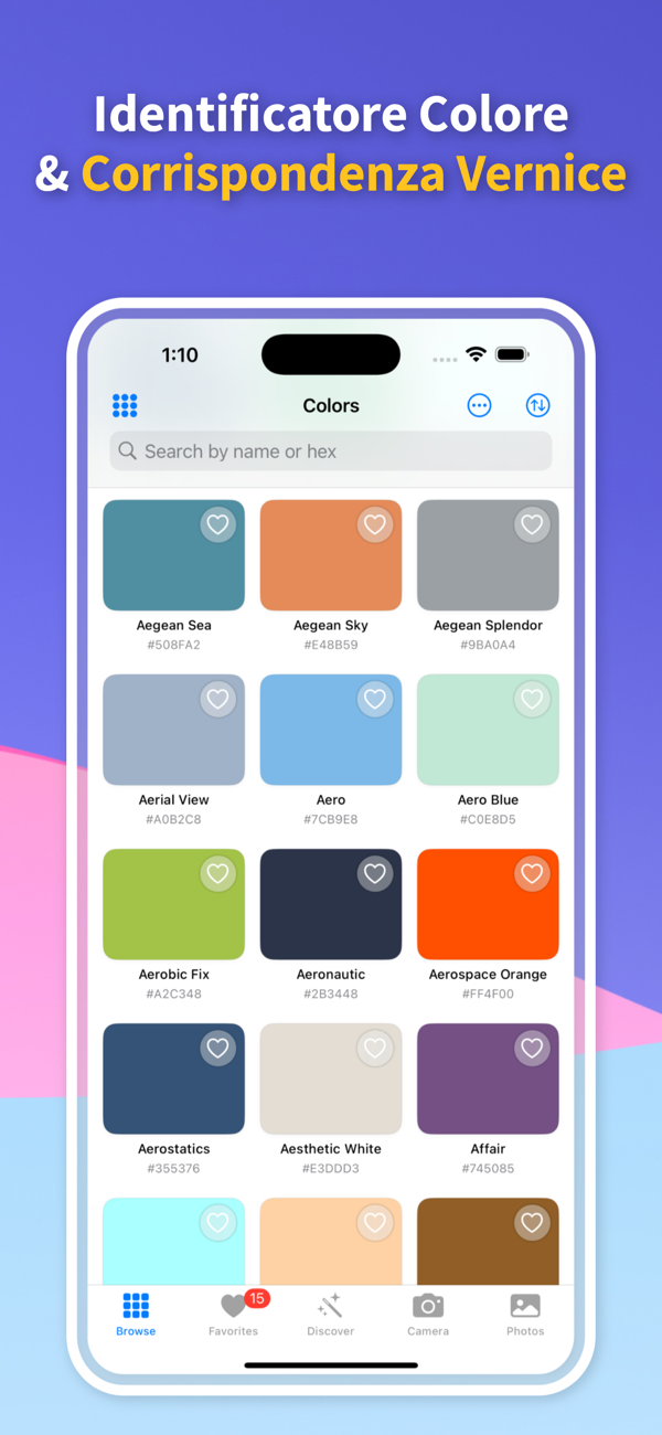 Color Identifier & Paint Match App - Home Screen Interface