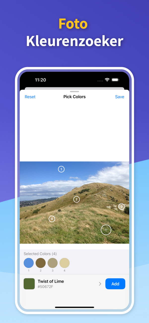 Color Identifier App - Saved Color Palettes