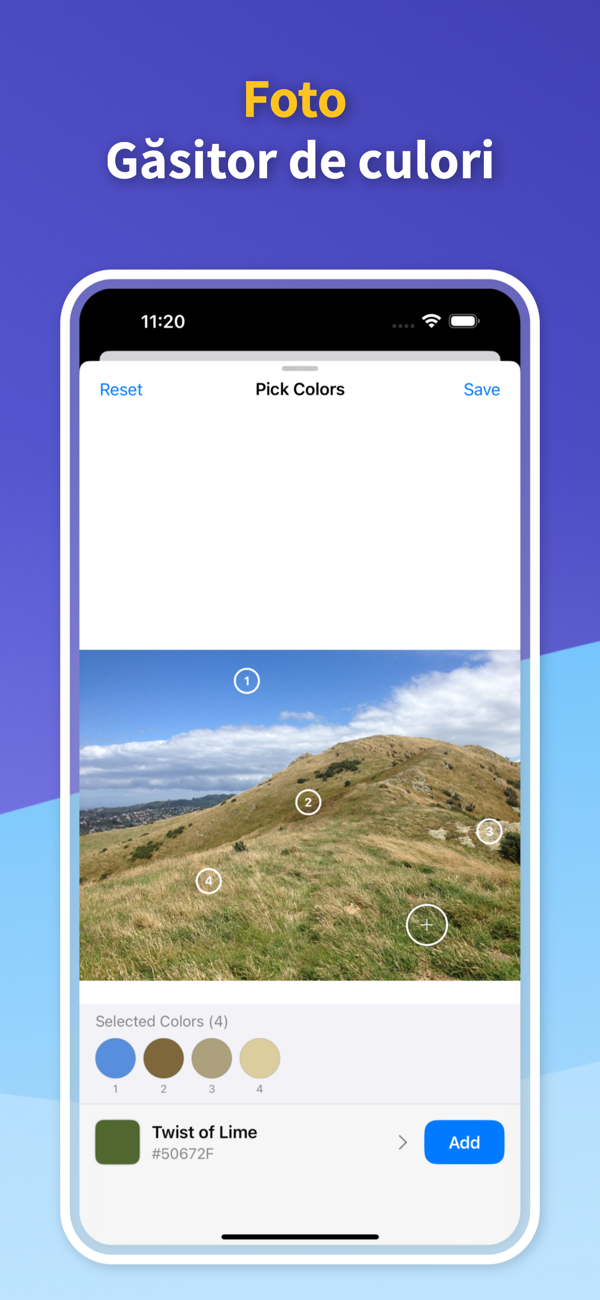 Color Identifier App - Saved Color Palettes