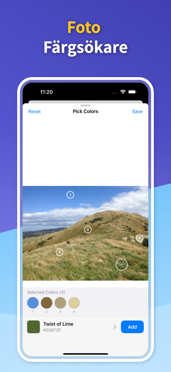 Color Identifier App - Saved Color Palettes